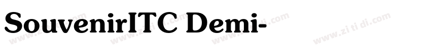 SouvenirITC Demi字体转换